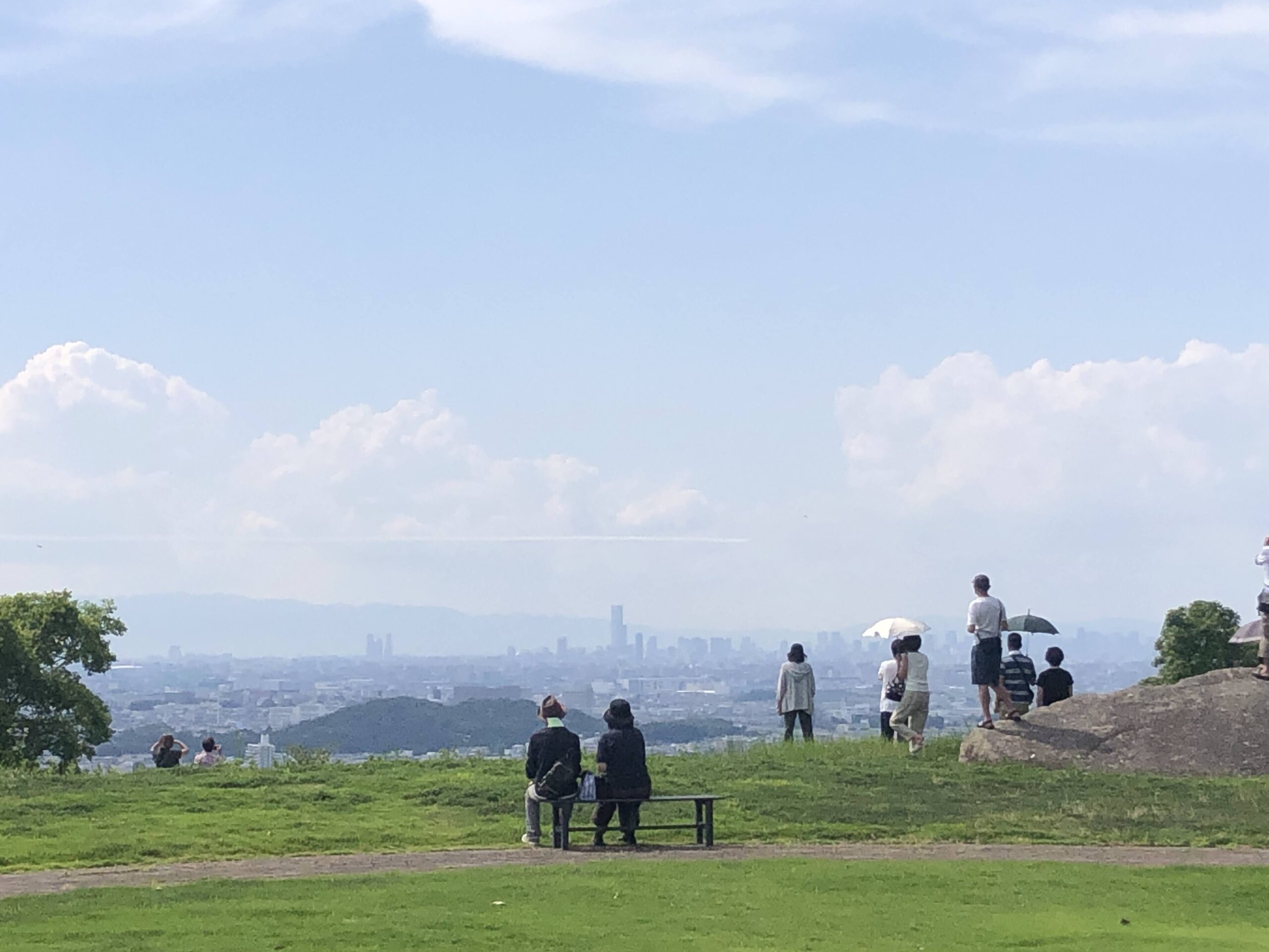 ブルーインパルス～✈はびきの中央霊園
